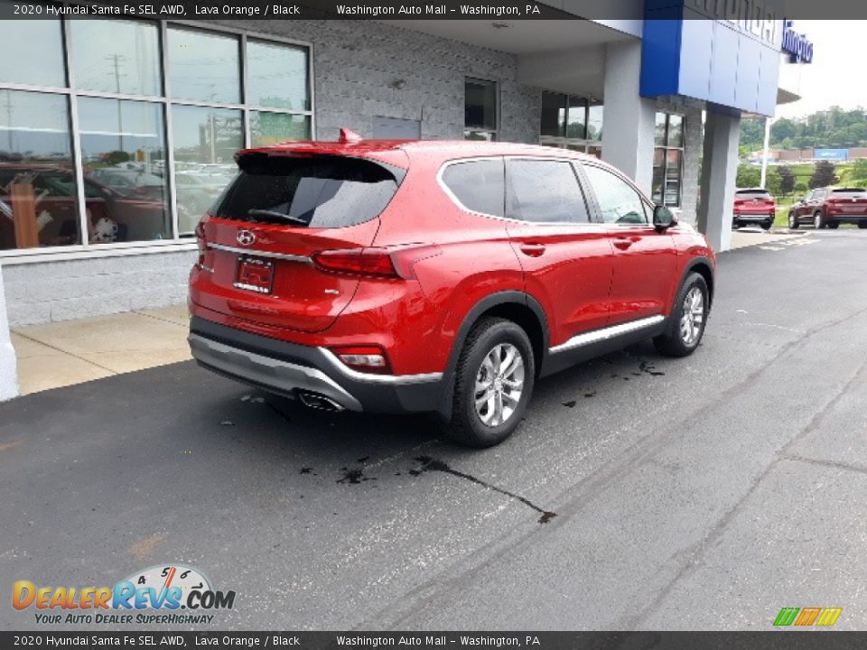 2020 Hyundai Santa Fe SEL AWD Lava Orange / Black Photo #3