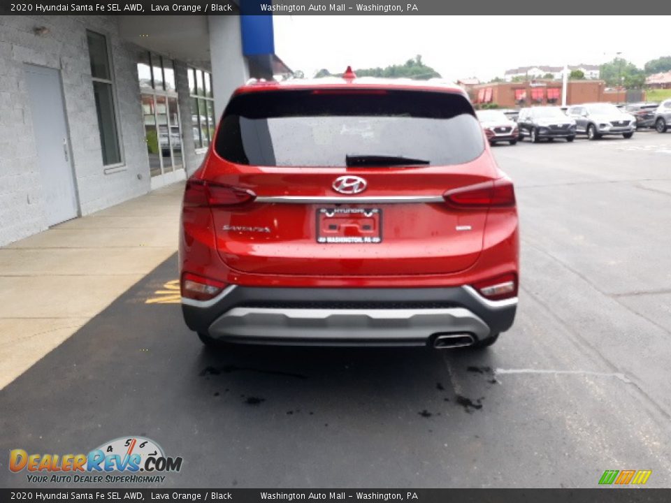 2020 Hyundai Santa Fe SEL AWD Lava Orange / Black Photo #4