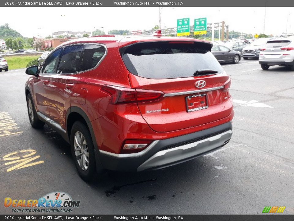 2020 Hyundai Santa Fe SEL AWD Lava Orange / Black Photo #5