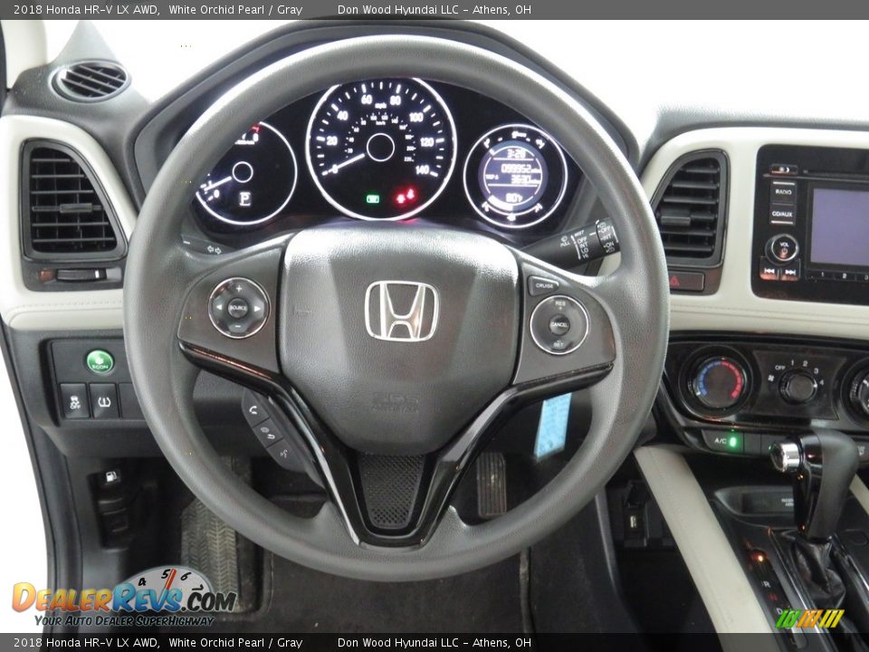 2018 Honda HR-V LX AWD White Orchid Pearl / Gray Photo #30