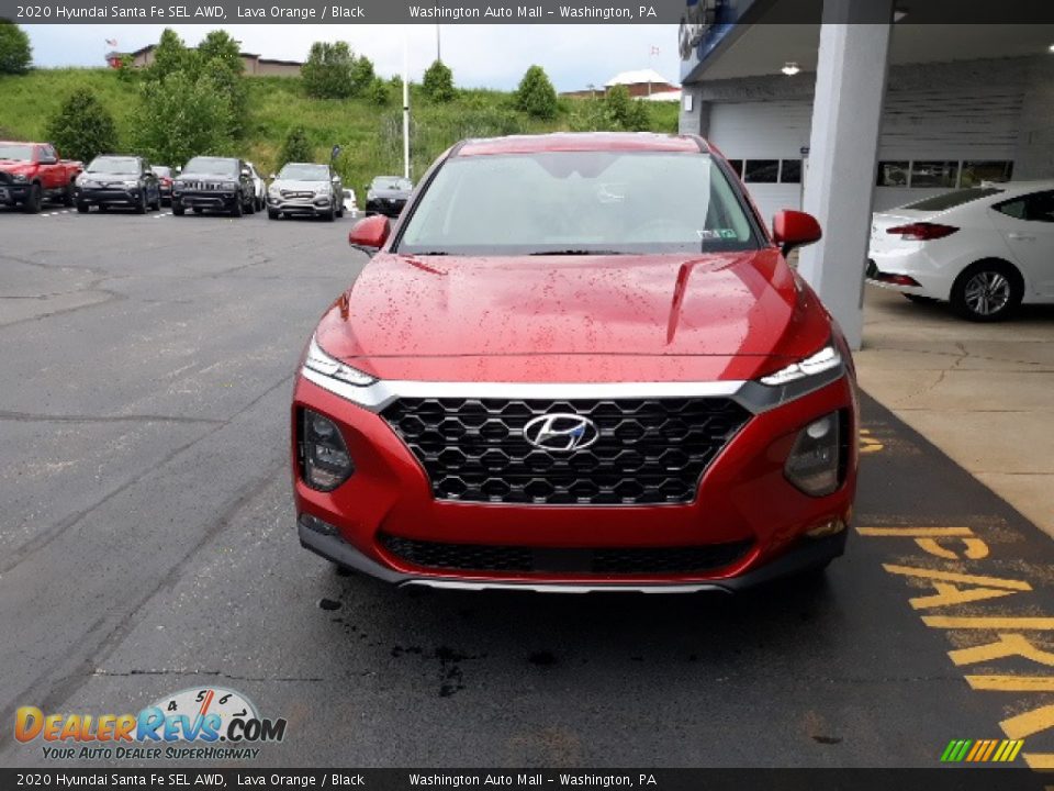 2020 Hyundai Santa Fe SEL AWD Lava Orange / Black Photo #7