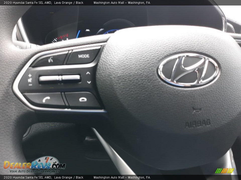 2020 Hyundai Santa Fe SEL AWD Lava Orange / Black Photo #9