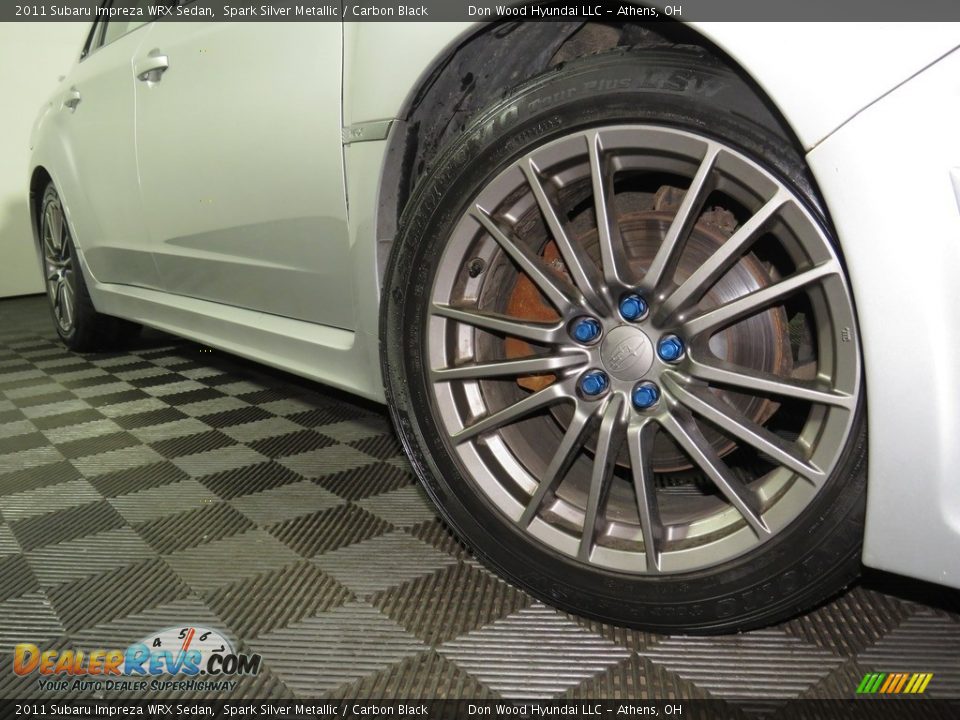 2011 Subaru Impreza WRX Sedan Spark Silver Metallic / Carbon Black Photo #3