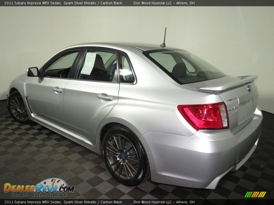 2011 Subaru Impreza WRX Sedan Spark Silver Metallic / Carbon Black Photo #9