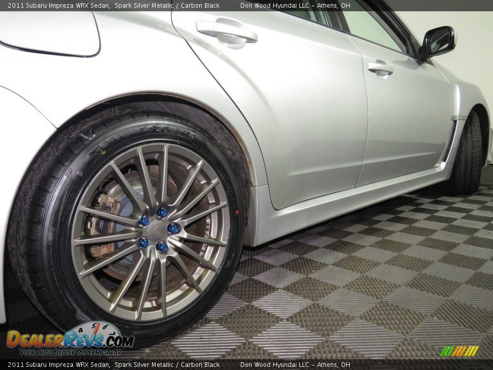 2011 Subaru Impreza WRX Sedan Spark Silver Metallic / Carbon Black Photo #15