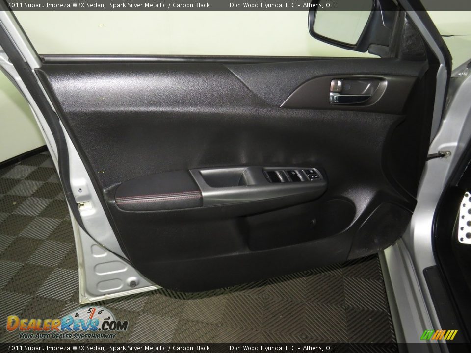 2011 Subaru Impreza WRX Sedan Spark Silver Metallic / Carbon Black Photo #16