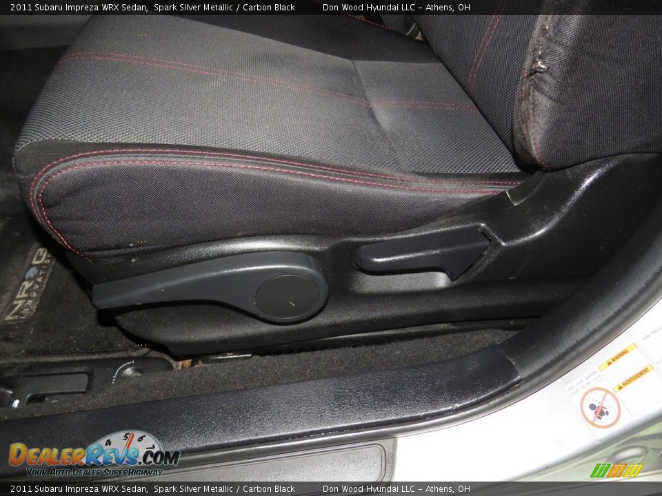 2011 Subaru Impreza WRX Sedan Spark Silver Metallic / Carbon Black Photo #17