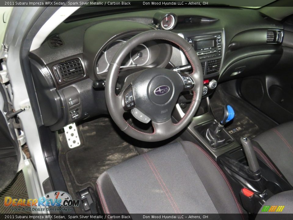 2011 Subaru Impreza WRX Sedan Spark Silver Metallic / Carbon Black Photo #18