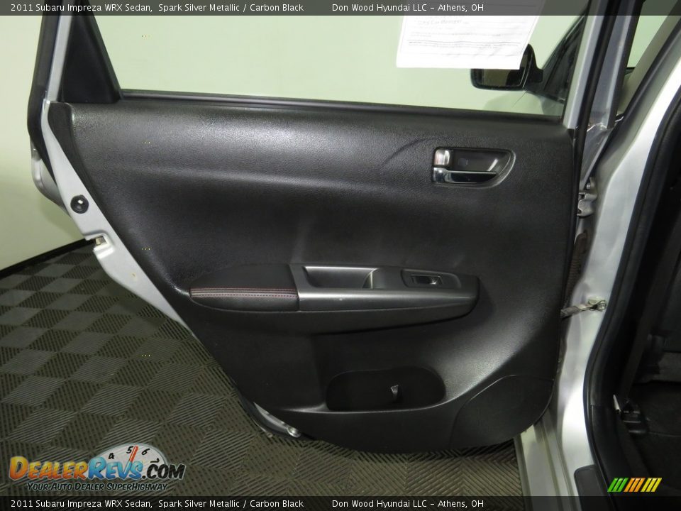 2011 Subaru Impreza WRX Sedan Spark Silver Metallic / Carbon Black Photo #20