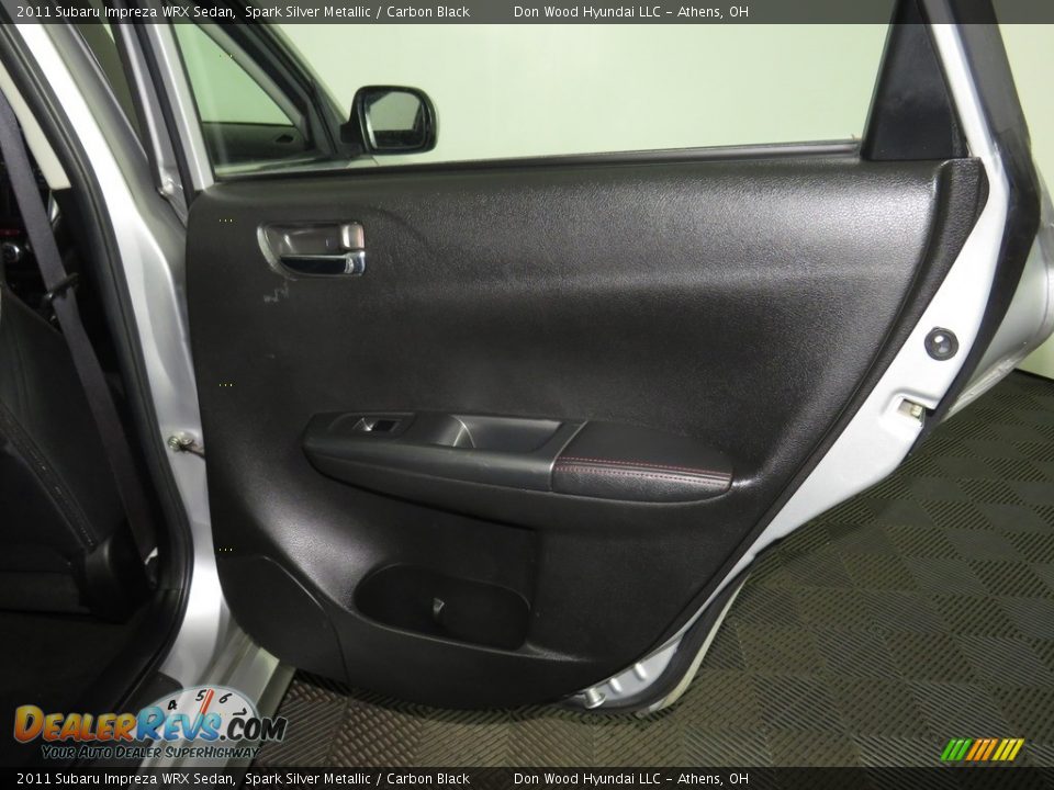 2011 Subaru Impreza WRX Sedan Spark Silver Metallic / Carbon Black Photo #22