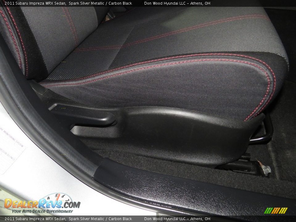 2011 Subaru Impreza WRX Sedan Spark Silver Metallic / Carbon Black Photo #25