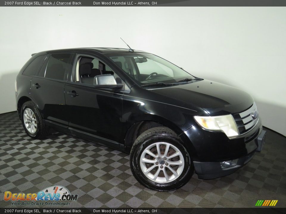 2007 Ford Edge SEL Black / Charcoal Black Photo #2