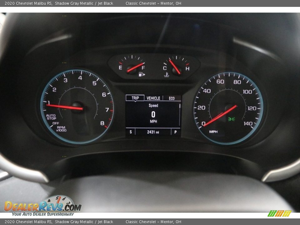 2020 Chevrolet Malibu RS Shadow Gray Metallic / Jet Black Photo #9