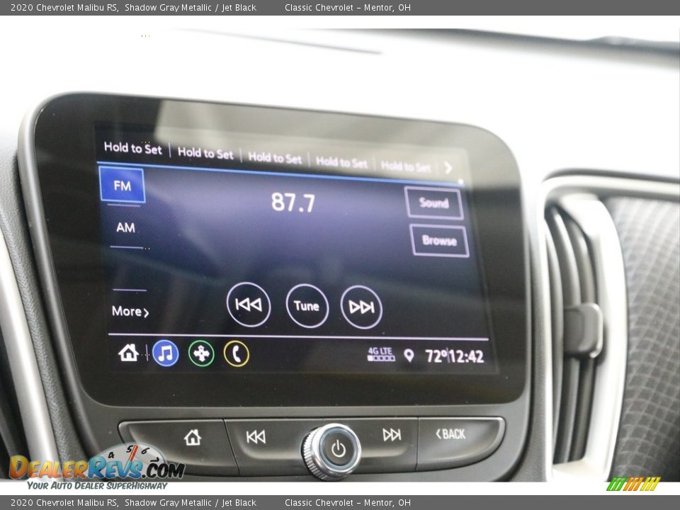 2020 Chevrolet Malibu RS Shadow Gray Metallic / Jet Black Photo #12