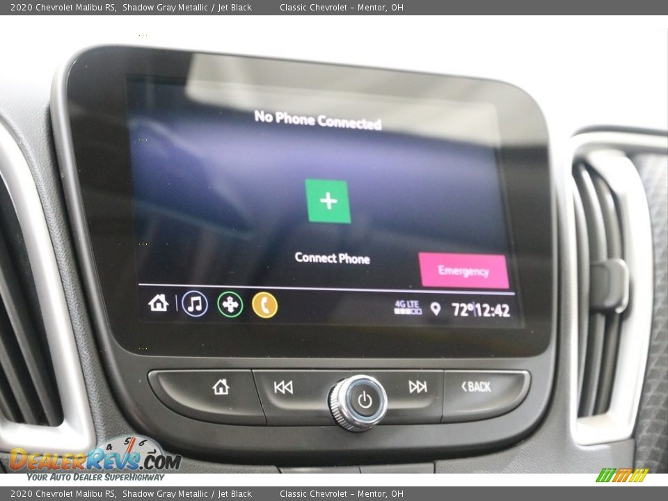 2020 Chevrolet Malibu RS Shadow Gray Metallic / Jet Black Photo #13