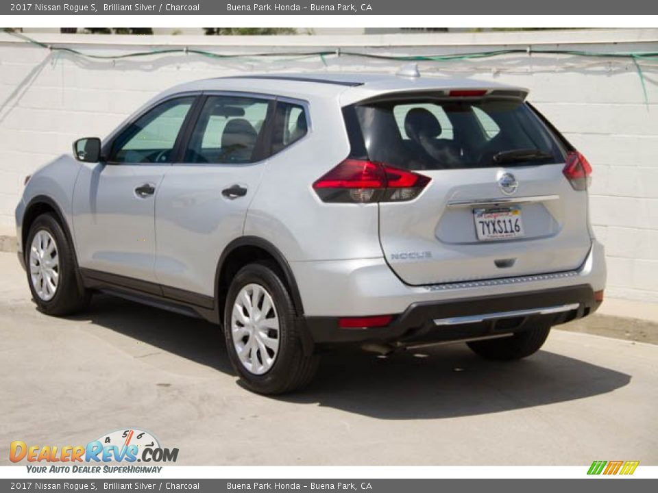 2017 Nissan Rogue S Brilliant Silver / Charcoal Photo #2