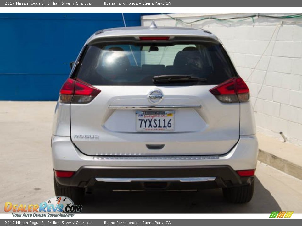 2017 Nissan Rogue S Brilliant Silver / Charcoal Photo #11