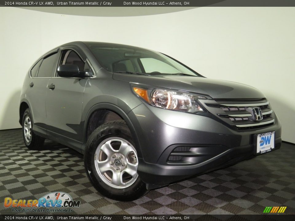 2014 Honda CR-V LX AWD Urban Titanium Metallic / Gray Photo #1