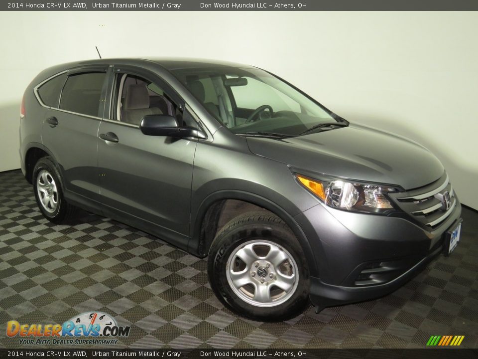 2014 Honda CR-V LX AWD Urban Titanium Metallic / Gray Photo #2