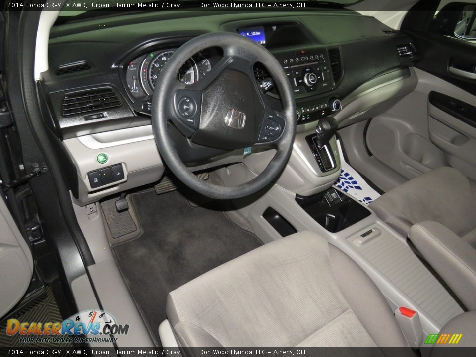 2014 Honda CR-V LX AWD Urban Titanium Metallic / Gray Photo #19