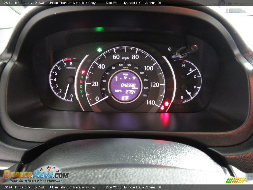 2014 Honda CR-V LX AWD Urban Titanium Metallic / Gray Photo #28