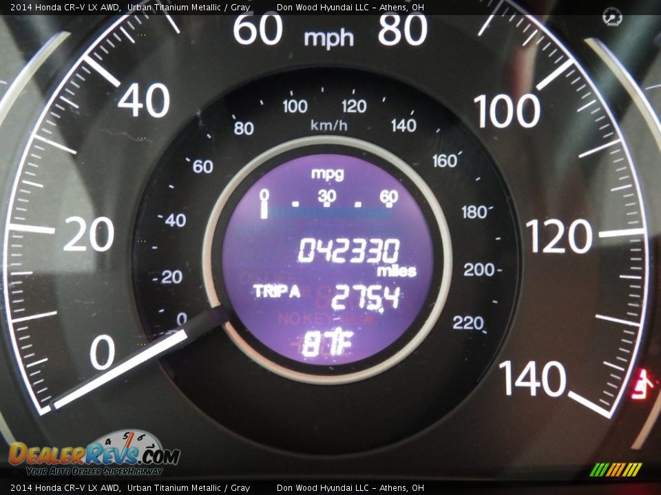 2014 Honda CR-V LX AWD Urban Titanium Metallic / Gray Photo #29