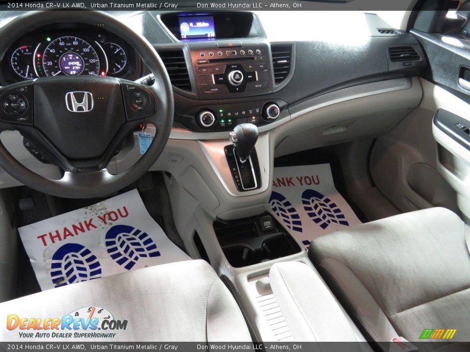 2014 Honda CR-V LX AWD Urban Titanium Metallic / Gray Photo #31