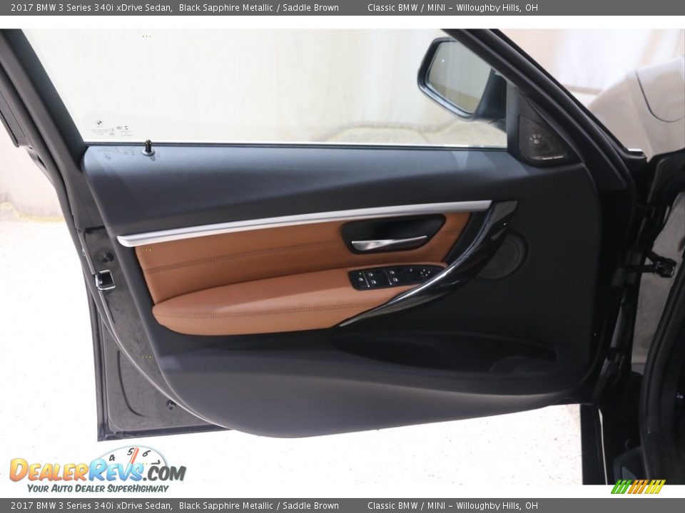 2017 BMW 3 Series 340i xDrive Sedan Black Sapphire Metallic / Saddle Brown Photo #5