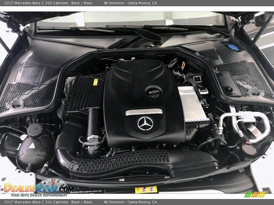 2017 Mercedes-Benz C 300 Cabriolet Black / Black Photo #9