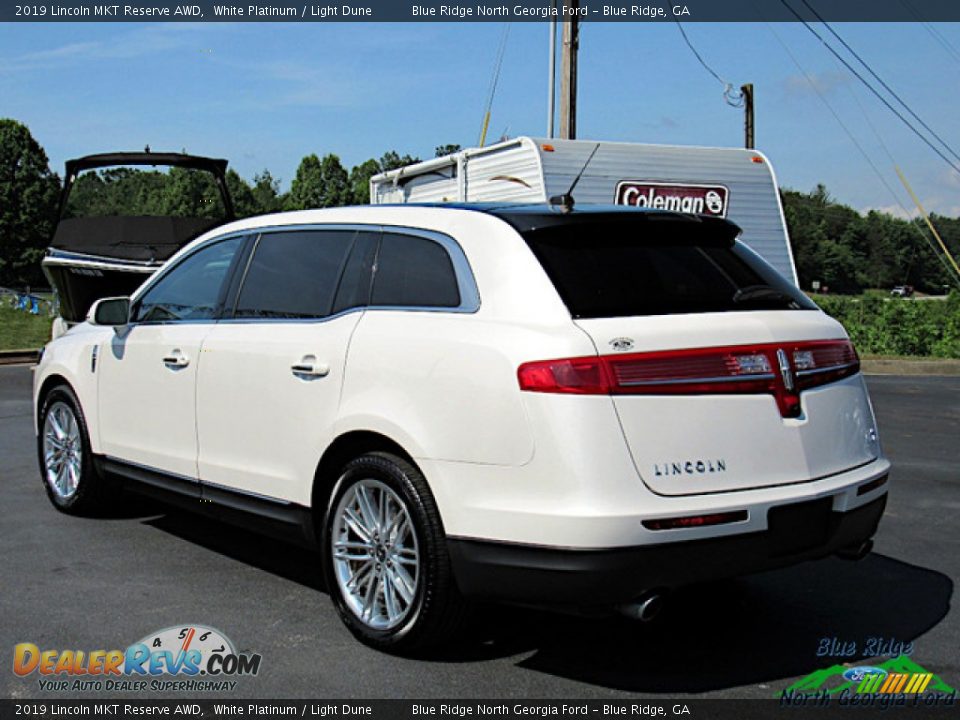 2019 Lincoln MKT Reserve AWD White Platinum / Light Dune Photo #3