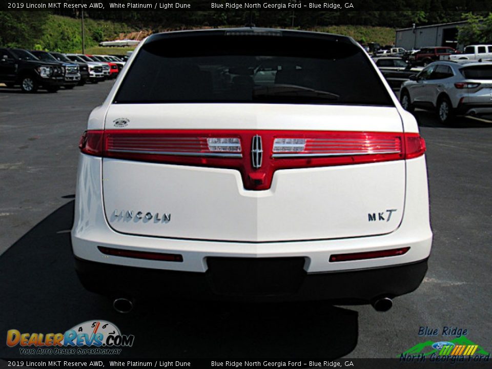 2019 Lincoln MKT Reserve AWD White Platinum / Light Dune Photo #4