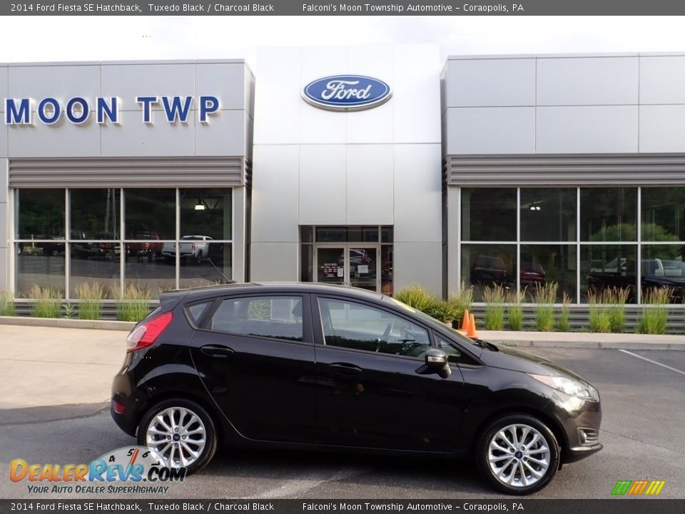 2014 Ford Fiesta SE Hatchback Tuxedo Black / Charcoal Black Photo #1