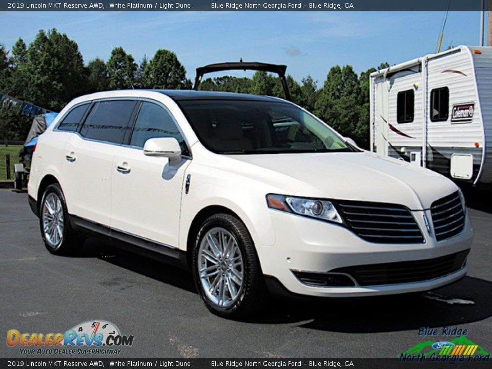 2019 Lincoln MKT Reserve AWD White Platinum / Light Dune Photo #7