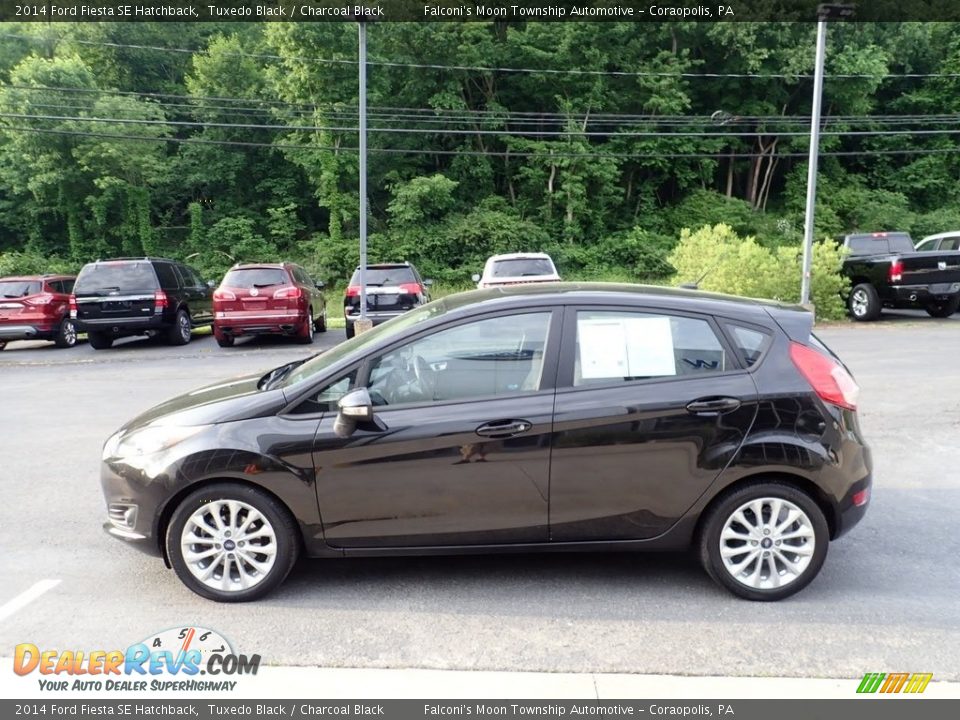 2014 Ford Fiesta SE Hatchback Tuxedo Black / Charcoal Black Photo #6
