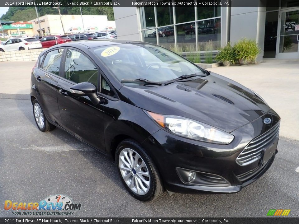 2014 Ford Fiesta SE Hatchback Tuxedo Black / Charcoal Black Photo #9