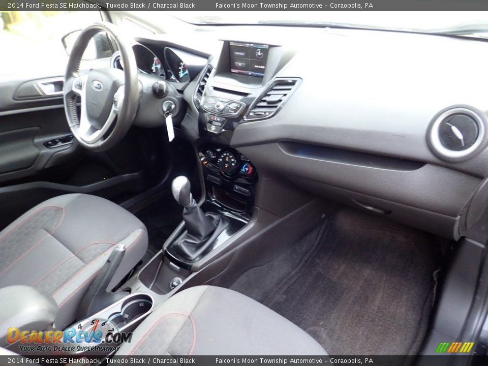 2014 Ford Fiesta SE Hatchback Tuxedo Black / Charcoal Black Photo #12