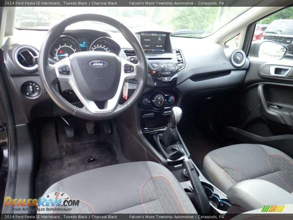 2014 Ford Fiesta SE Hatchback Tuxedo Black / Charcoal Black Photo #17
