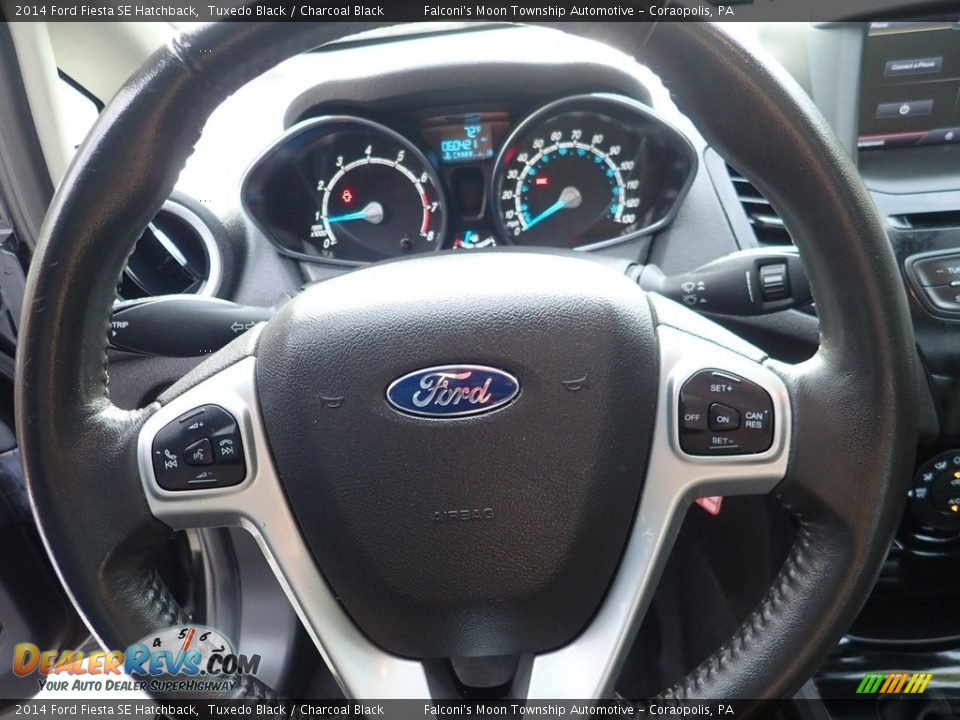 2014 Ford Fiesta SE Hatchback Tuxedo Black / Charcoal Black Photo #22