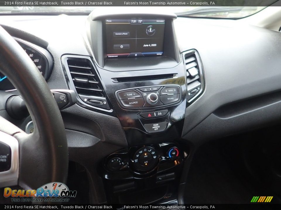 2014 Ford Fiesta SE Hatchback Tuxedo Black / Charcoal Black Photo #23