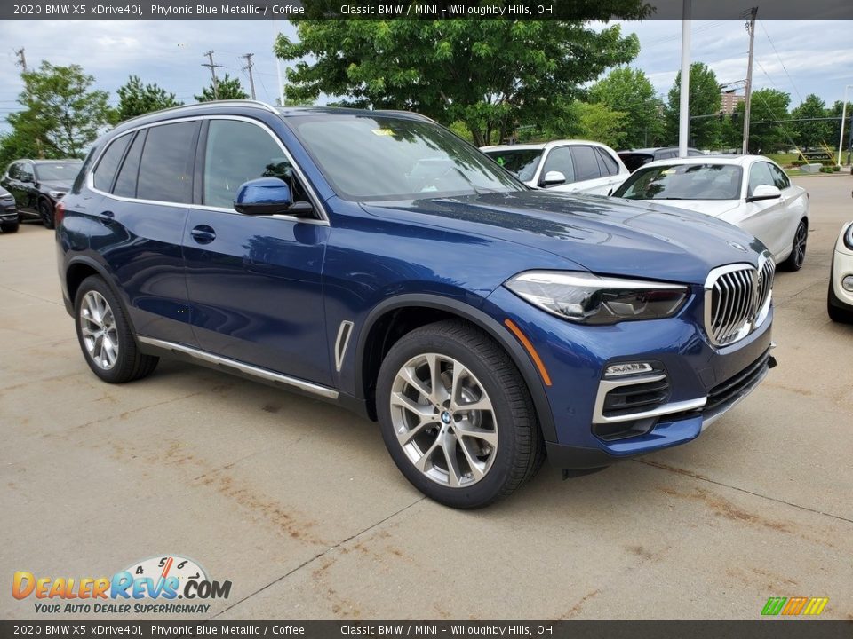 2020 BMW X5 xDrive40i Phytonic Blue Metallic / Coffee Photo #1