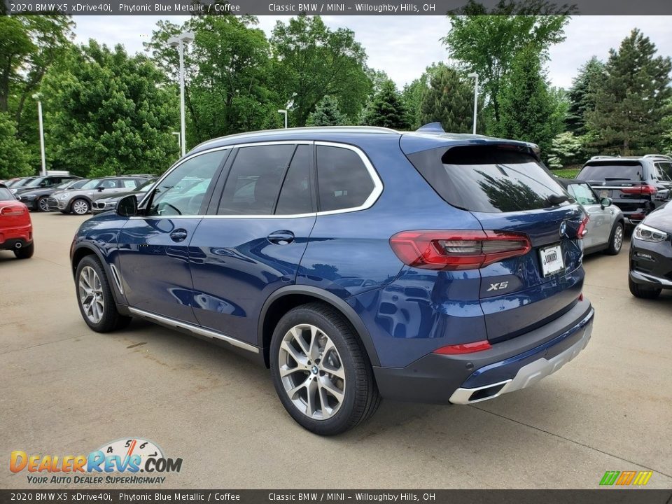 2020 BMW X5 xDrive40i Phytonic Blue Metallic / Coffee Photo #2