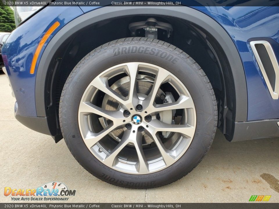 2020 BMW X5 xDrive40i Phytonic Blue Metallic / Coffee Photo #5