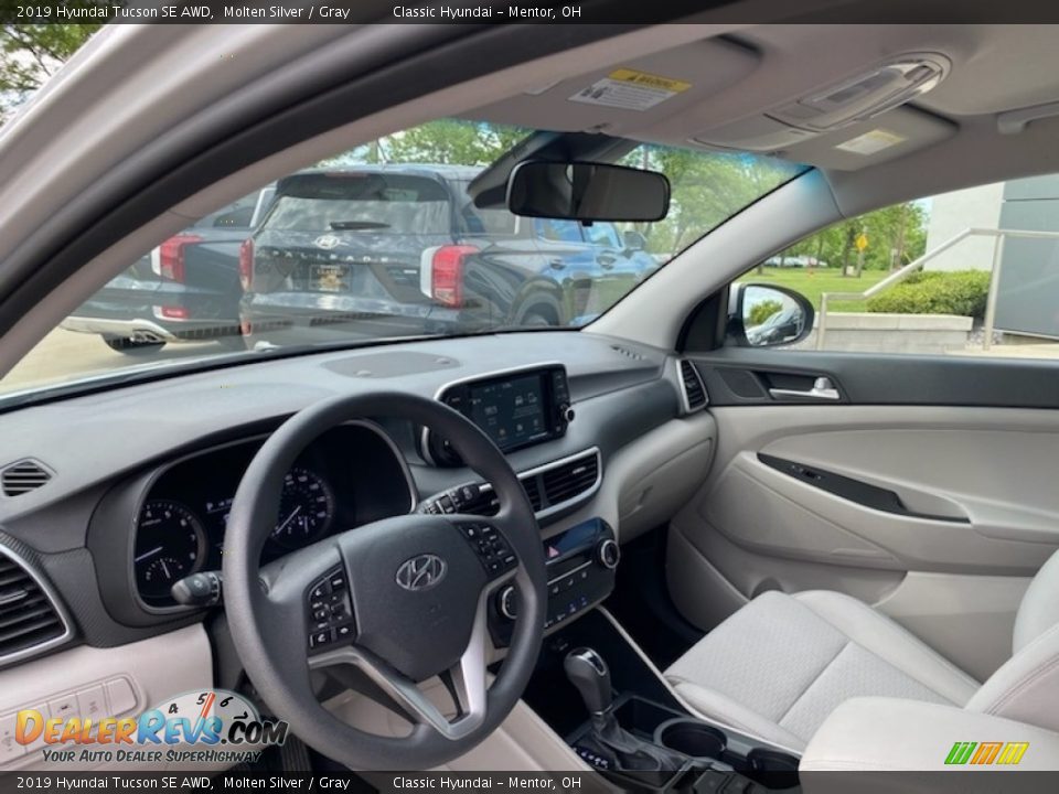 2019 Hyundai Tucson SE AWD Molten Silver / Gray Photo #3