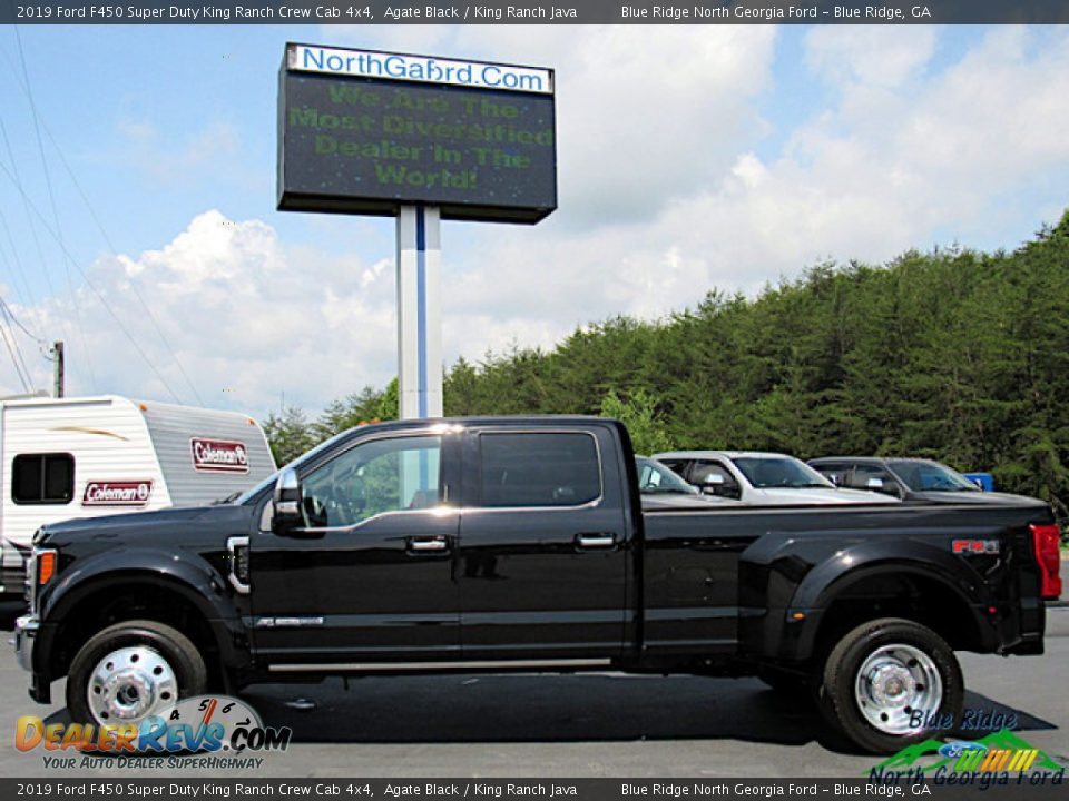 2019 Ford F450 Super Duty King Ranch Crew Cab 4x4 Agate Black / King Ranch Java Photo #2