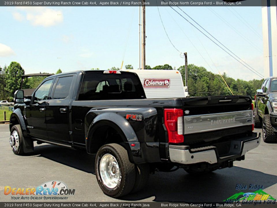 2019 Ford F450 Super Duty King Ranch Crew Cab 4x4 Agate Black / King Ranch Java Photo #3