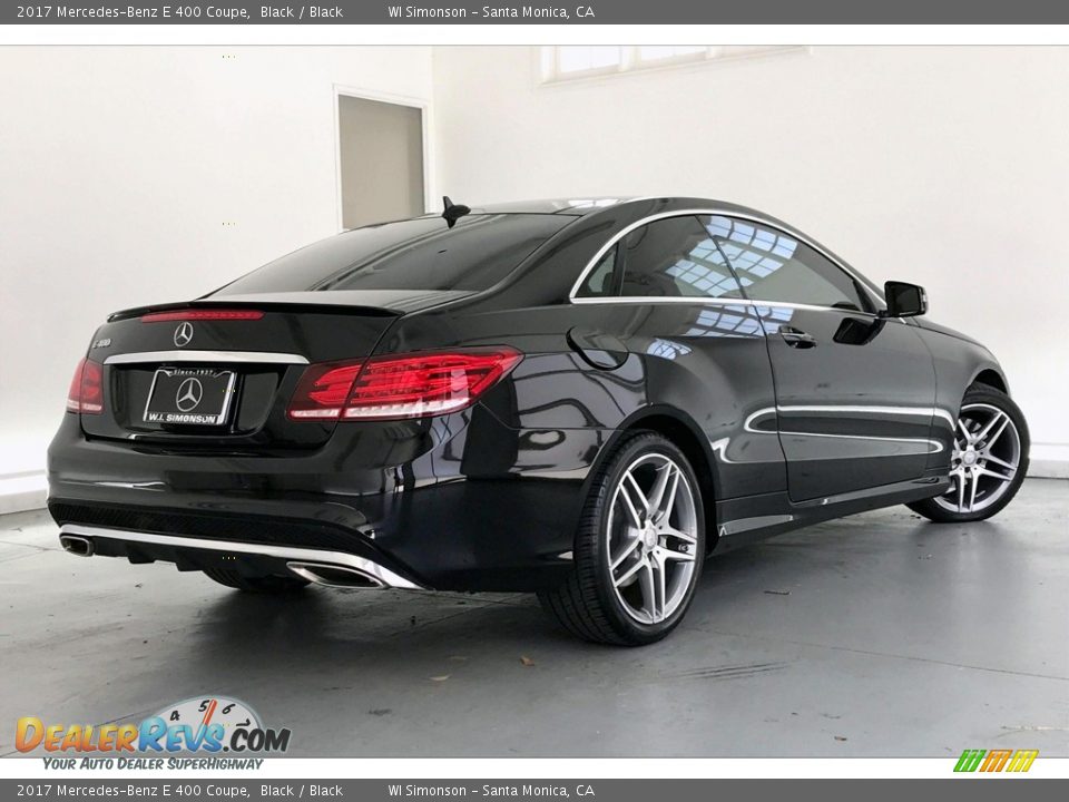 2017 Mercedes-Benz E 400 Coupe Black / Black Photo #16