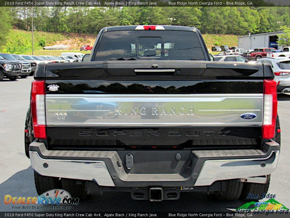 2019 Ford F450 Super Duty King Ranch Crew Cab 4x4 Agate Black / King Ranch Java Photo #4