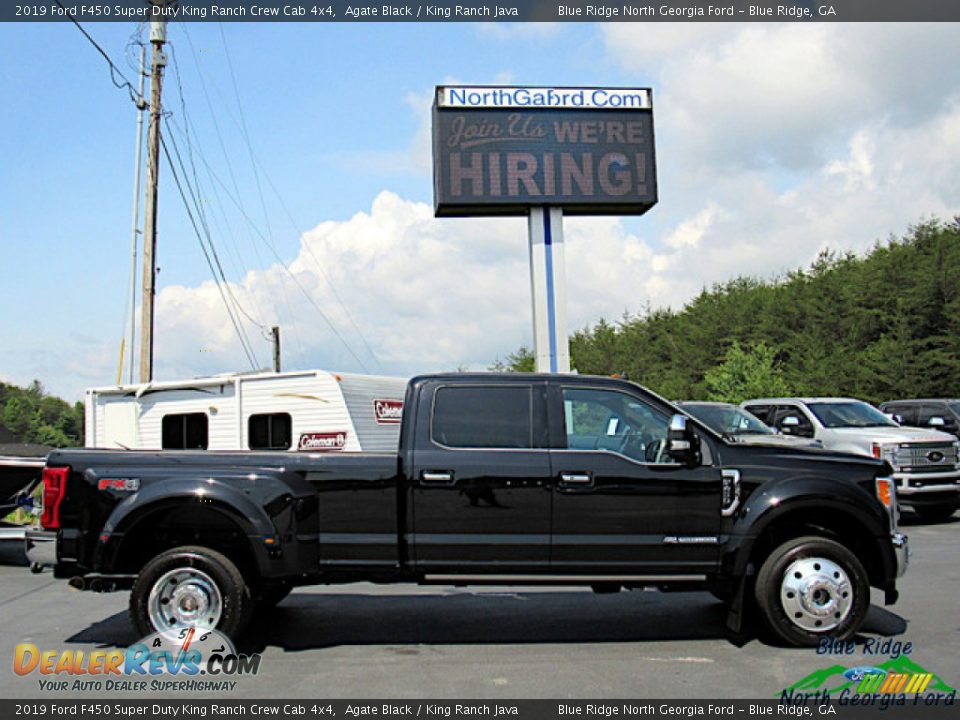 2019 Ford F450 Super Duty King Ranch Crew Cab 4x4 Agate Black / King Ranch Java Photo #6