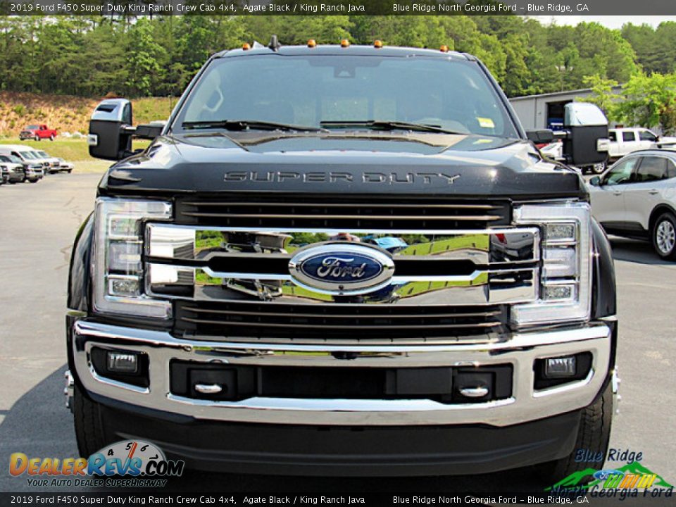 2019 Ford F450 Super Duty King Ranch Crew Cab 4x4 Agate Black / King Ranch Java Photo #8