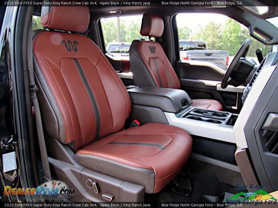 2019 Ford F450 Super Duty King Ranch Crew Cab 4x4 Agate Black / King Ranch Java Photo #11